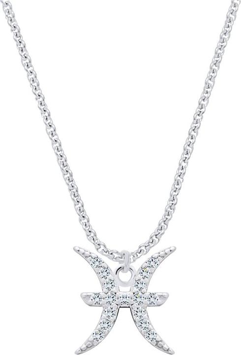 Produktbild Candy Halskette Sternzeichen Fische, 925 Sterling Silber (925 Sterling Silber, 42 - 45 cm)