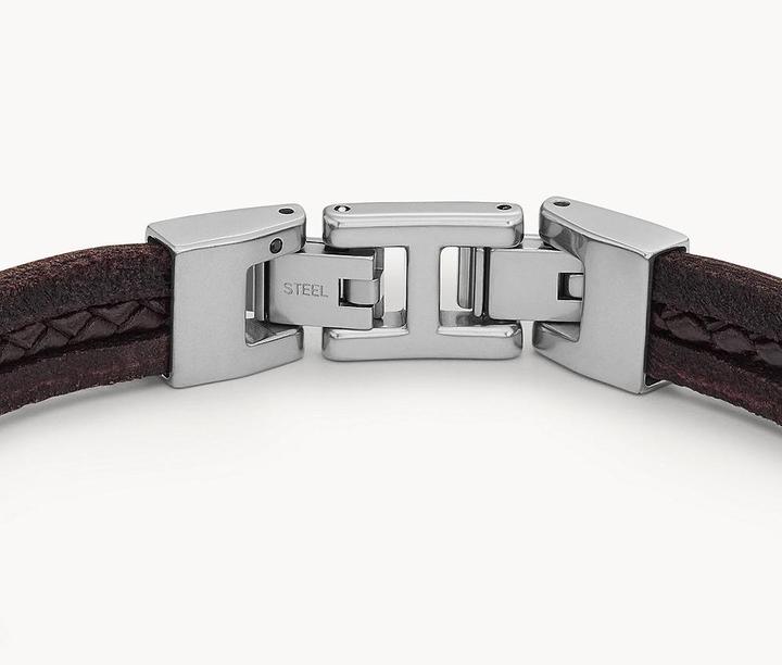 Immagine prodotto Fossil Bracciale gioiello (21.30 cm, Acciaio inossidabile, Cuoio)