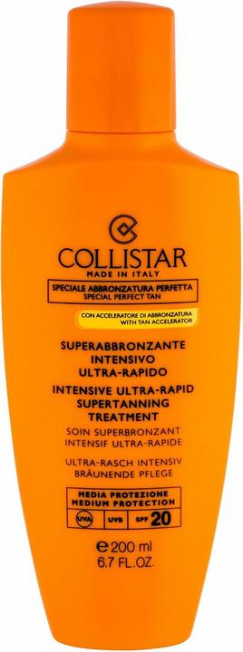 Actual product image Collistar CS Sun - Intensive Ultra-Rapid Supertanning Treatment SPF20 (Suntan cream, SPF 20, 200 ml)