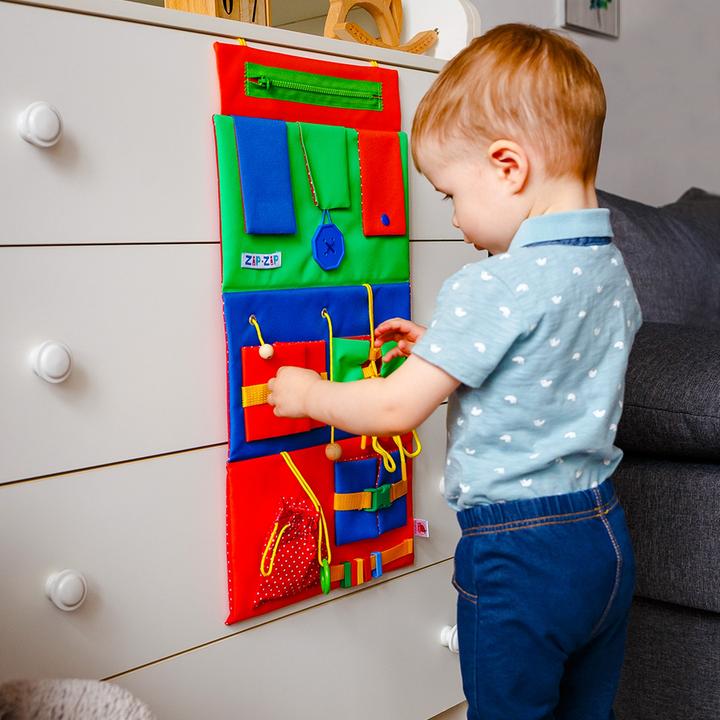Actual product image Busy board (German, French, Italian, English)