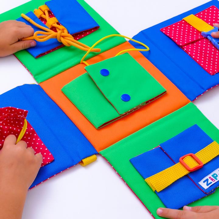 Actual product image Busy board (German, French, Italian, English)