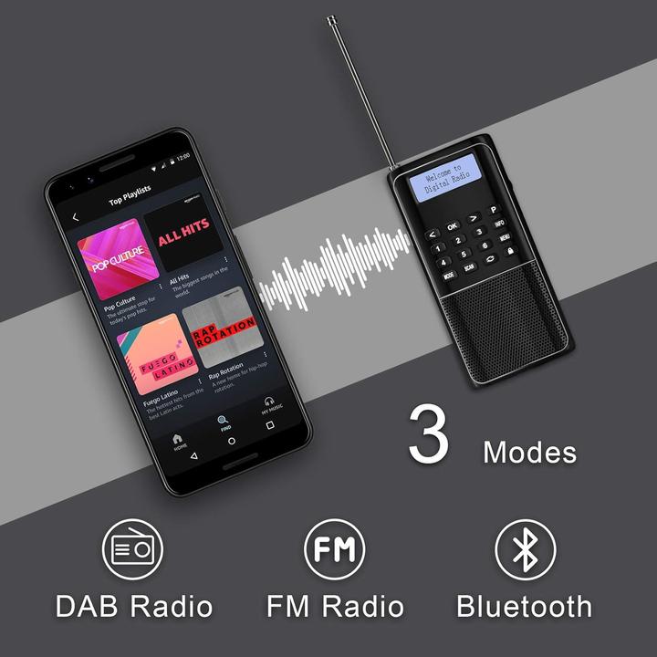 Image du produit Radioddity Tragbares DAB-Radio RD23 (DAB+ DAB, Bluetooth)