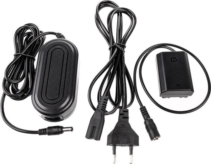 Actual product image Caruba Sony NP FZ100 Full Decoding Dummy Battery + AC PW20 Power Supply (US Standard) (Rechargeable battery)