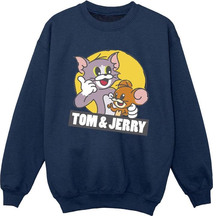 Tom & Jerry Sketch Logo Sweatshirt Jungen