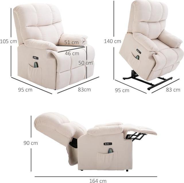 Produktbild Swisshandel24 Massagesessel mit Aufstehhilfe, Wärme, verstellbar, USB