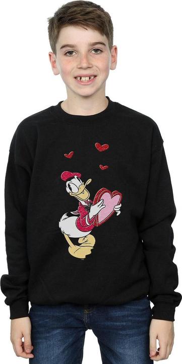 Actual product image Disney Boys Donald Duck Love Heart Sweatshirt (116)