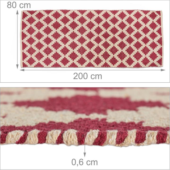 Produktbild Relaxdays Teppich (80 x 200 cm)