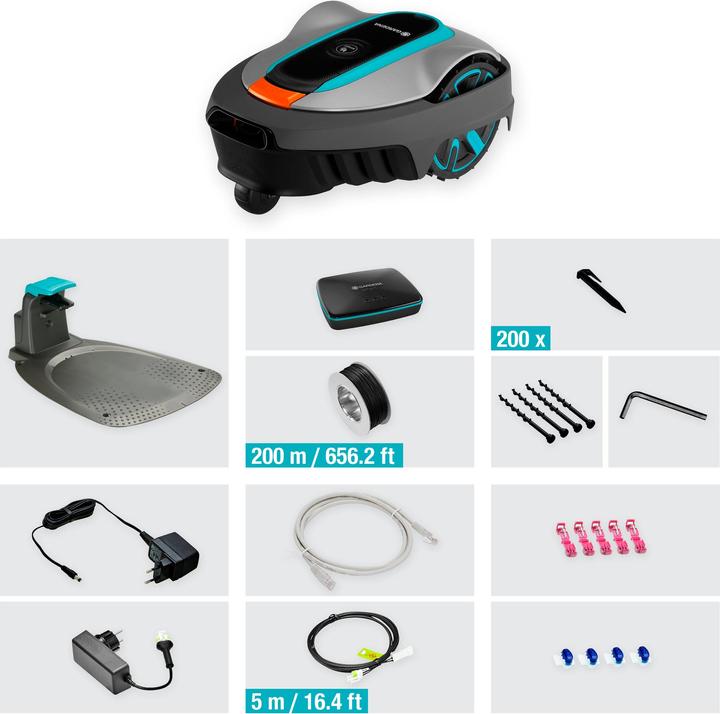 Actual product image Gardena Smart Sileno City 600 (600 m², Boundary wire)