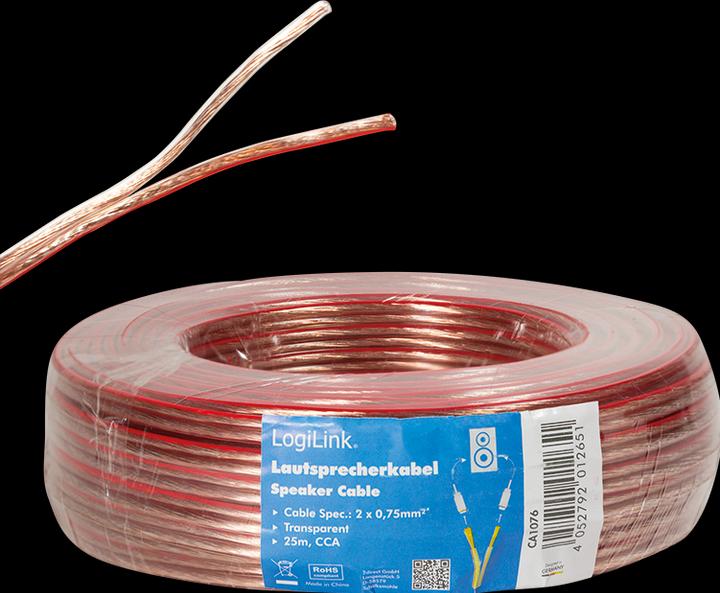 Produktbild LogiLink CA Lautsprecherkabel (25 m, 0.75 mm²)