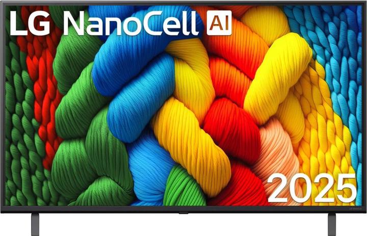 Produktbild LG 55NANO81A6A sw NanoCell LED-TV UHD,Multituner,Smart,PVR,a7,HDR (55", NANO81, Nano-Cell, 4K, 2025)
