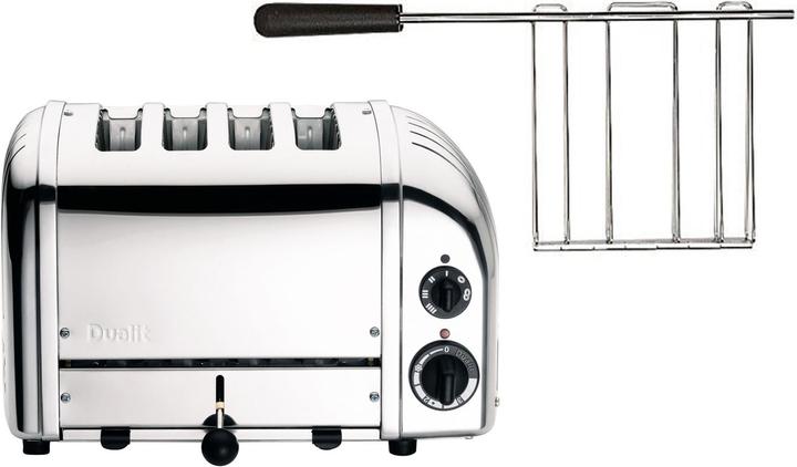 Dualit 4-slot toaster with sandwich cage