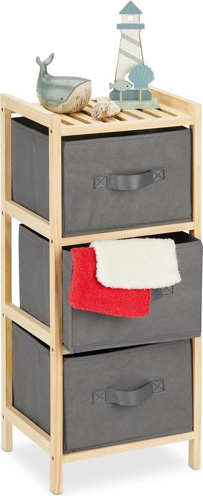 Productafbeelding Relaxdays Badkamerplank (28 x 25,5 x 65 cm)