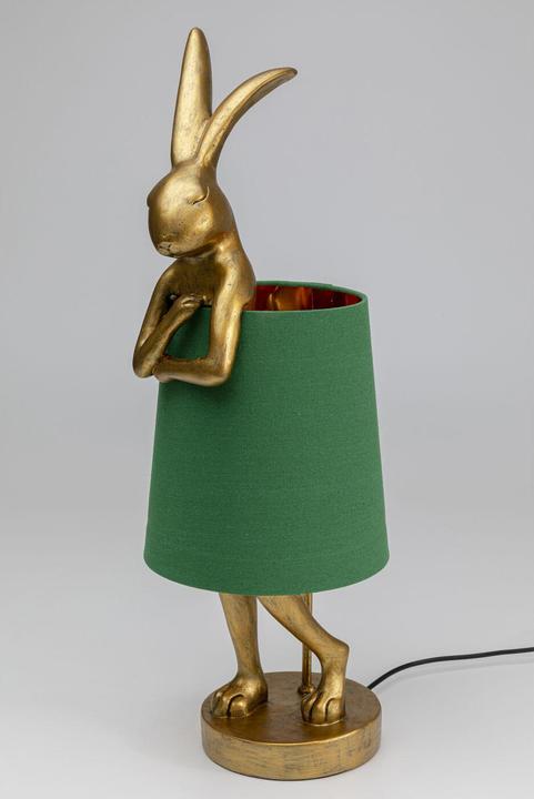 Produktbild Kare Design Tischleuchte Animal Rabbit Gold/Grün 68cm (E14)