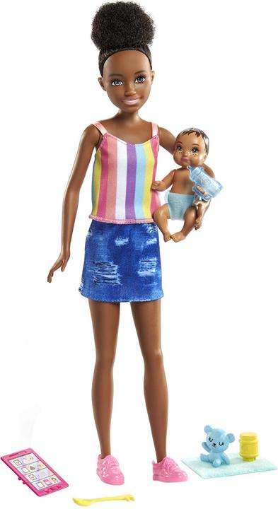 Actual product image Barbie "Skipper Babysitters Inc." Baby Sitter Doll + Baby/Accy Asst (4)
