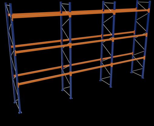 Actual product image Schulte Lagertechnik Pallet rack 3 bays á 2700 mm