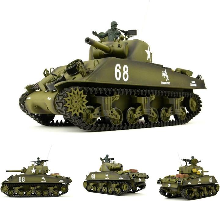 Immagine prodotto Es-toys Heng Long RC Tank US M4A3 Sherman (RTR pronto all'uso)