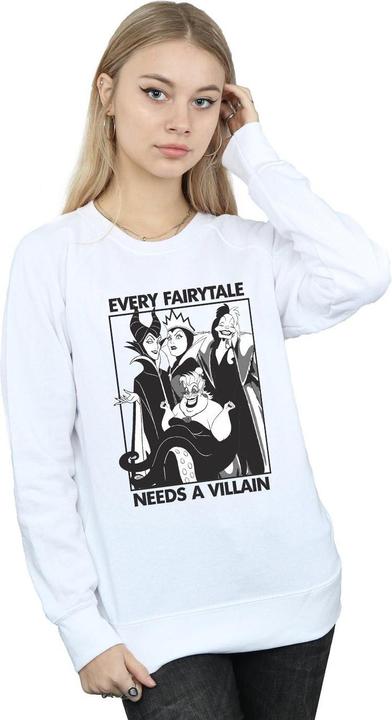 Actual product image Disney Princess Womens/Ladies Every Fairy Tale Needs A Villain Sweatshirt (M)