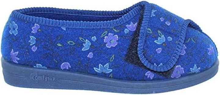 Produktbild Comfylux Davina Hausschuhe Mit Klettverschluss Und Blumenmuster Extra Weite Passform (36)