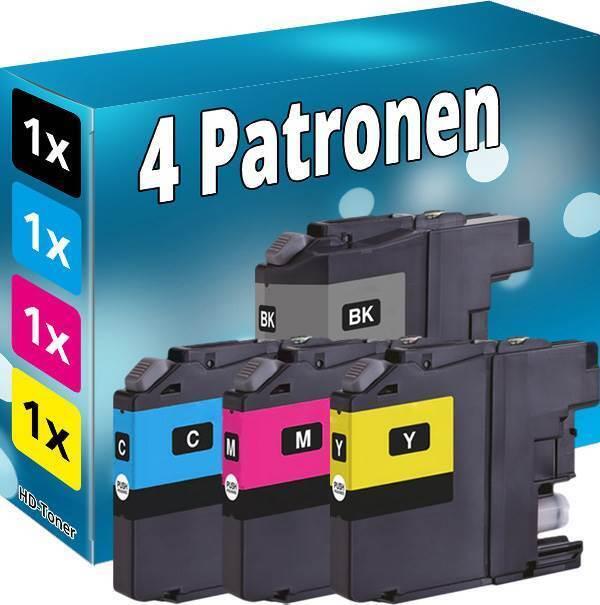 Produktbild Druckfuxx 4 Druckerpatronen kompatibel für Brother LC-421 DCP-J1050DW J1140DW MF