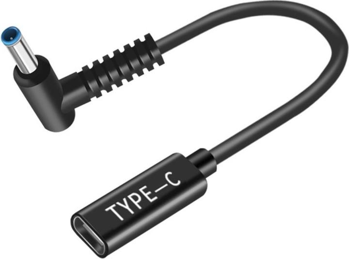 Productafbeelding PowerGuard USB-C naar HP Notebook Adapter (4,5 x 3mm, binnenkant 0,6mm) L-Style (90 W)