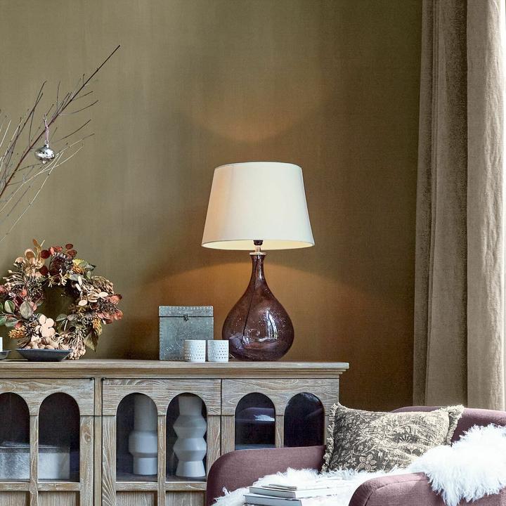 Actual product image Loberon Calandor table lamp purple/white (E27)