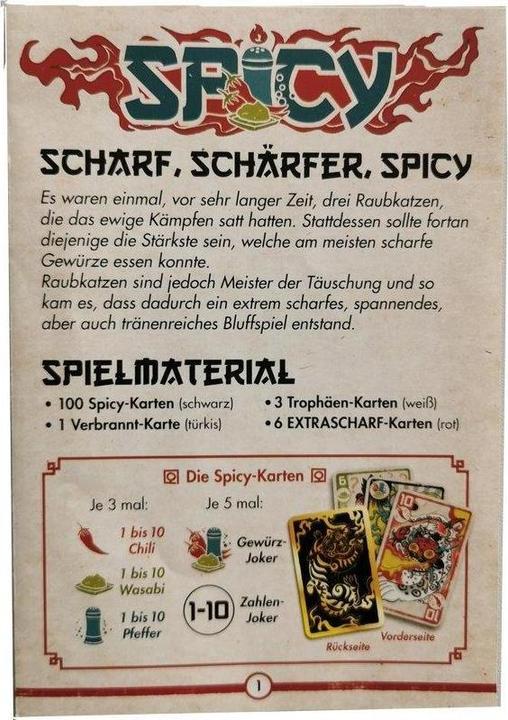 Produktbild HG006A - Spicy-Anleitung - für 2-6 Spieler, ab 10 Jahren (DE-Ausgabe) (Deutsch)