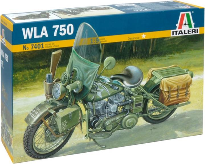 Actual product image Italeri US Army WWII Motorcycle WLA 750