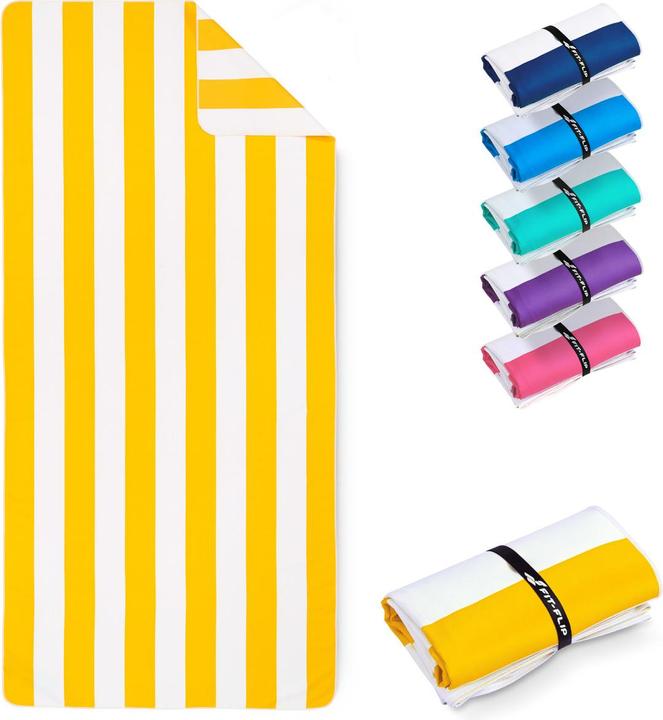 Actual product image Fit-Flip Strandtuch XXL Mikrofaser schnelltrocknendes Badetuch 200x90cm (200 x 90 cm)