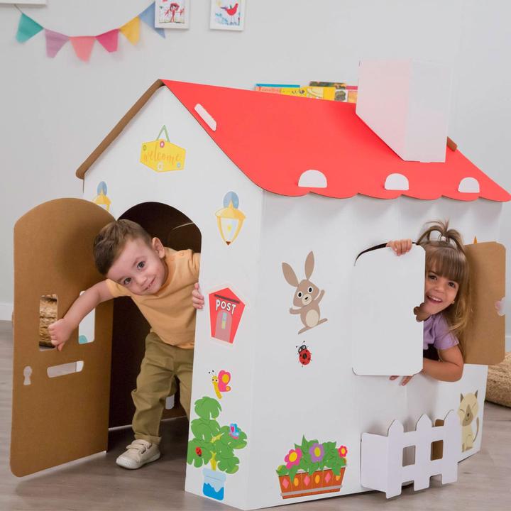 Immagine prodotto Feber Grande casa da colorare in cartone + adesivi