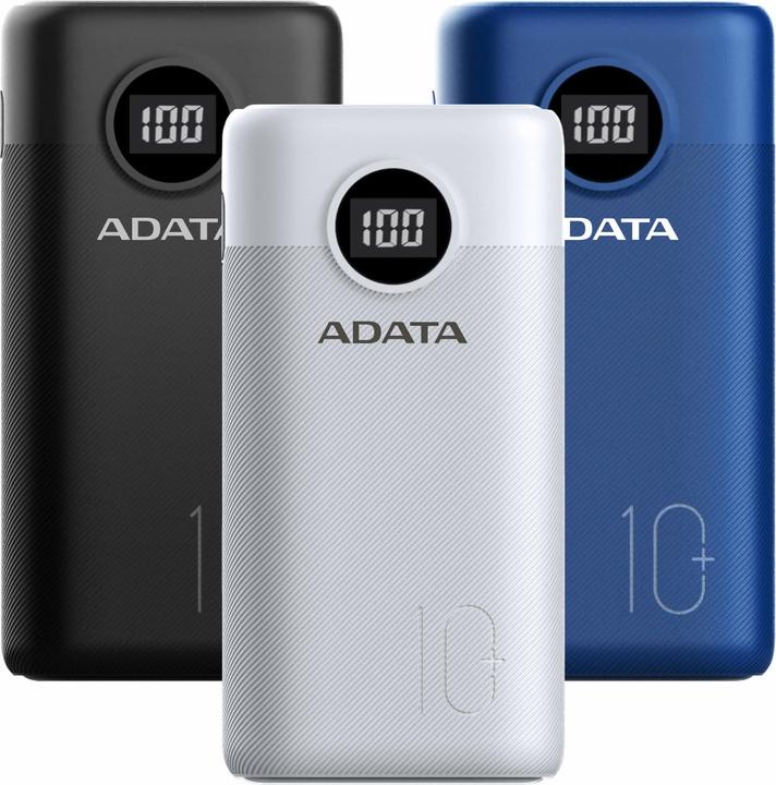 Produktbild Adata Power Pack P10000QCD (10000 mAh, 22.50 W, 37 Wh)