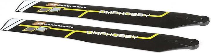 Actual product image OMP Hobby Main rotor blades Yellow M1 Evo