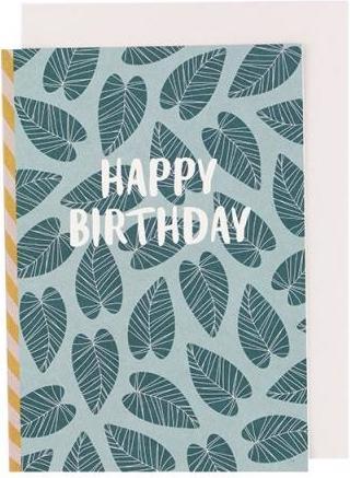Image du produit Ava&Yves Carte d'anniversaire feuilles doubles
