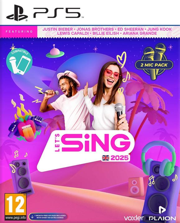 Produktbild Plaion Let's Sing 2025 International Version (+ 2 Mics) (PS5, EN)