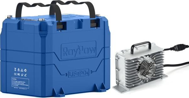 Produktbild RoyPow LifePO4 Batterie inkl. Ladegerät (24 V, 100 Ah)