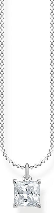 Produktbild Thomas Sabo Halskette Kette mit Weissen Stein Silber (925er Silber, 40 - 45 cm)