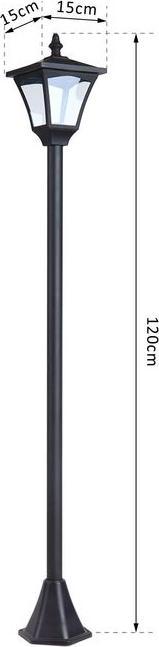 Actual product image Outsunny Garden lantern (10 lm, IP44)