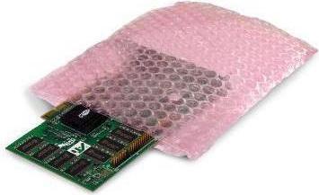 Actual product image Transpak Bubble bags antistatic dimensions 150x200mm thickness 100µ pink dimples on the outside /box. (1 x)