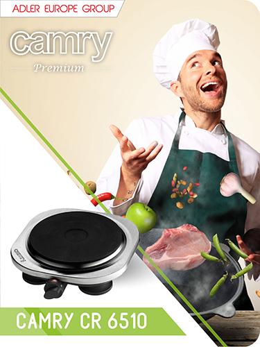 Immagine prodotto Camry CR 6511 Nero, Acciaio inox Piano di lavoro in ceramica 2 zone