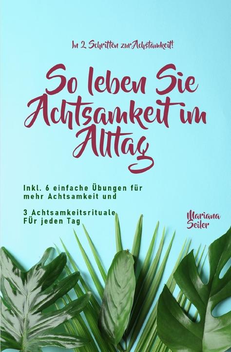 Achtsamkeit: IN 2 SCHRITTEN ZUR ACHTSAMKEIT! So leben Sie Achtsamkeit im Alltag (German, Mariana Seiler, 2021)