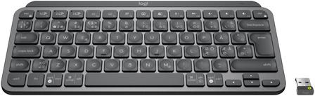 Produktbild Logitech MX Keys Mini for Business, Mini, RF Wireless + Bluetooth, Scherenschlüsselschalter, QWERTY (Eng. Int., Kabellos)