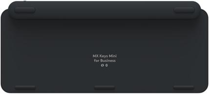 Produktbild Logitech MX Keys Mini for Business, Mini, RF Wireless + Bluetooth, Scherenschlüsselschalter, QWERTY (Eng. Int., Kabellos)