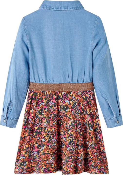 Immagine prodotto VidaXL Abito da bambino con maniche lunghe blu navy e blu denim (92)