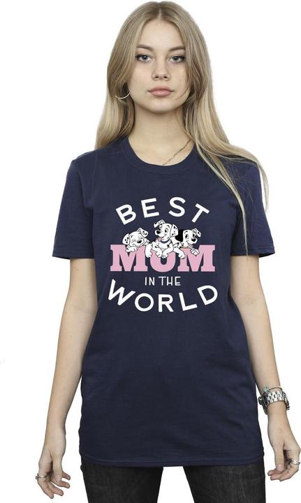 Immagine prodotto Disney 101 Dalmatians Best Mum In The World Maglietta Ampia Donna (L)
