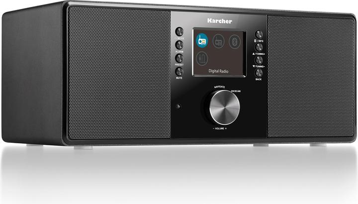Immagine prodotto Kärcher Karcher DAB 5000+ Digitalradio (DAB+ / UKW-RDS, AUX-IN, Bluetooth, Wecker mit Dual-Alarm) schwarz (VHF, DAB, Bluetooth)
