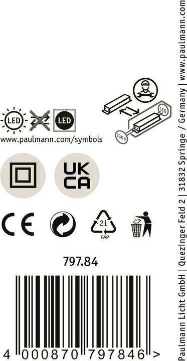 Actual product image Paulmann Puric Pane Zigbee (600 lm)