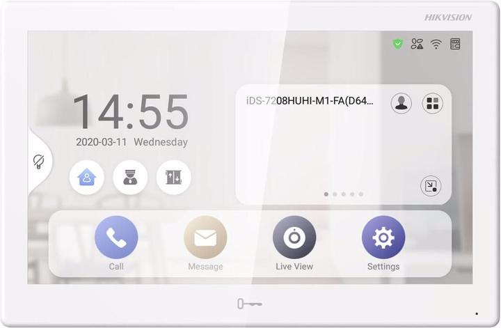 Image du produit Hikvision DS-KH9510-WTE1 Station intérieure moniteur (1024 x 600 pixels)