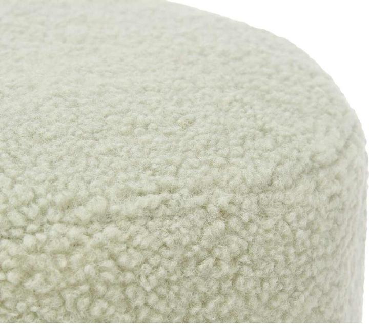 Actual product image Giftdecor small green sheepskin puff (1 -part)
