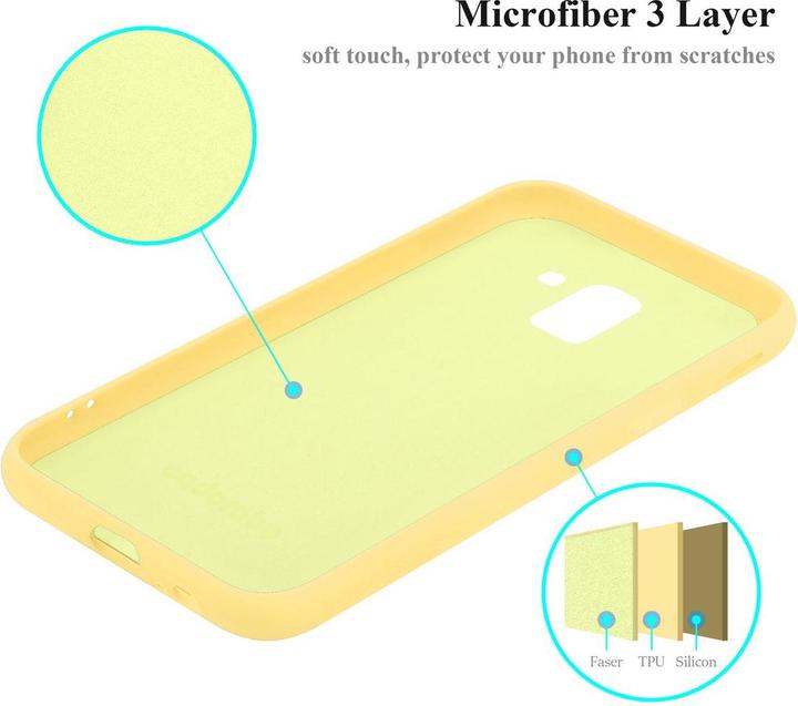 Immagine prodotto Cadorabo Copertura della cassa del silicone liquido TPU (Samsung Galaxy J6 (2018))