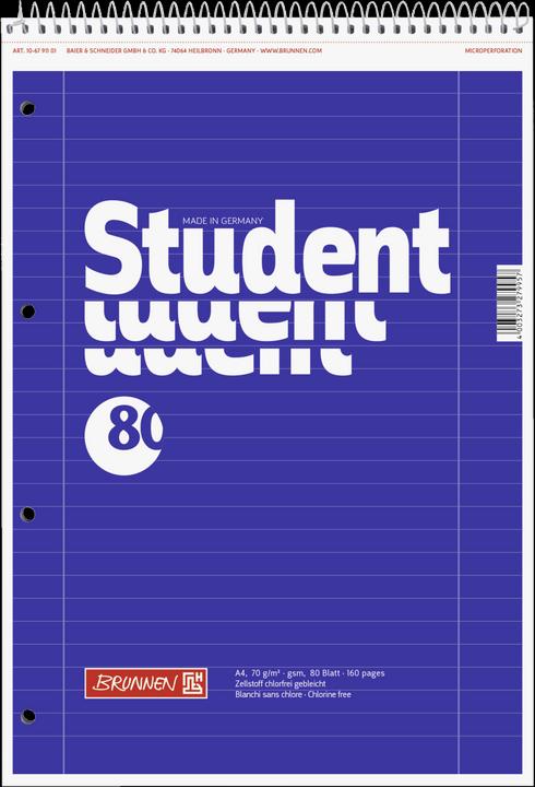 Collegeblock A4 Lineatur 27 Linkshänder (A4, Liniert)