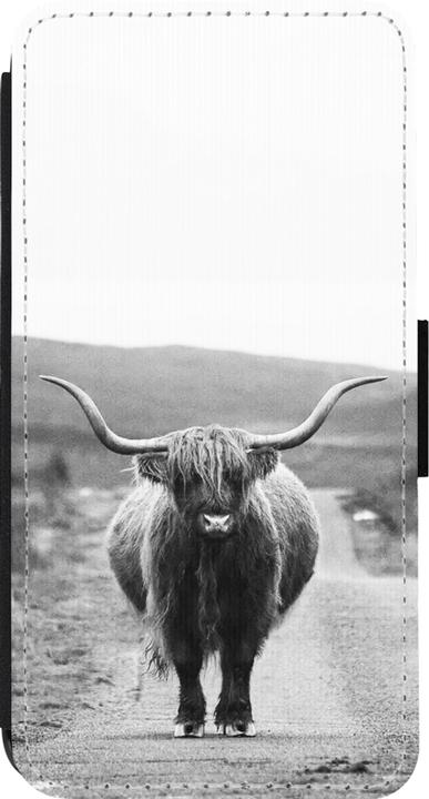 Image du produit PhoneLook Coque Wallet noir Highland cattle (Apple iPhone 14 Pro)
